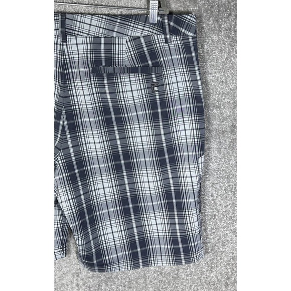 Fila Sport Golf Bermuda Shorts Mens Size‎ 40 Stretch Gray Plaid Pockets - Picture 7 of 11